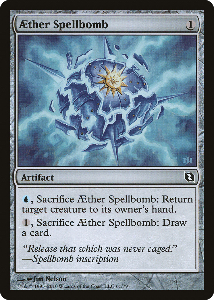 Aether Spellbomb (DDF-061) - Duel Decks: Elspeth vs. Tezzeret - Premium MTG Single from Wizards of the Coast - Just $0.08! Shop now at Game Crave Tournament Store