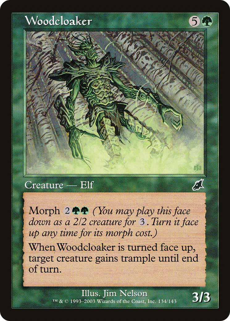 Woodcloaker (SCG-134) - Scourge Foil - Premium MTG Single from Wizards of the Coast - Just $0.44! Shop now at Game Crave Tournament Store
