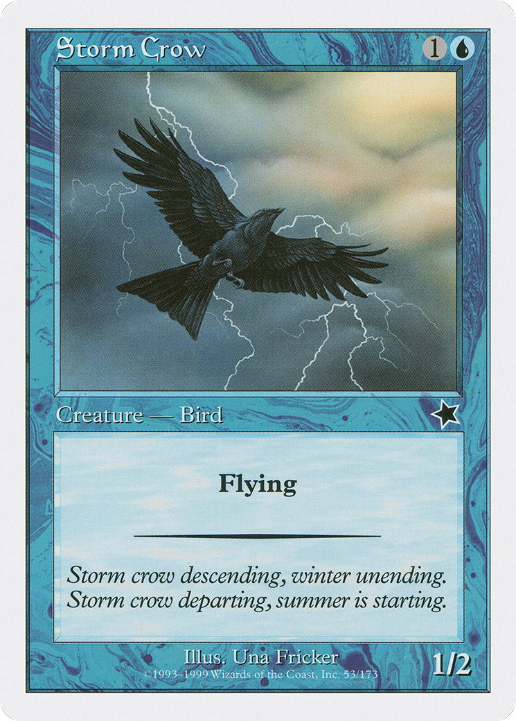 Storm Crow (S99-053) - Starter 1999 - Premium MTG Single from Wizards of the Coast - Just $0.08! Shop now at Game Crave Tournament Store