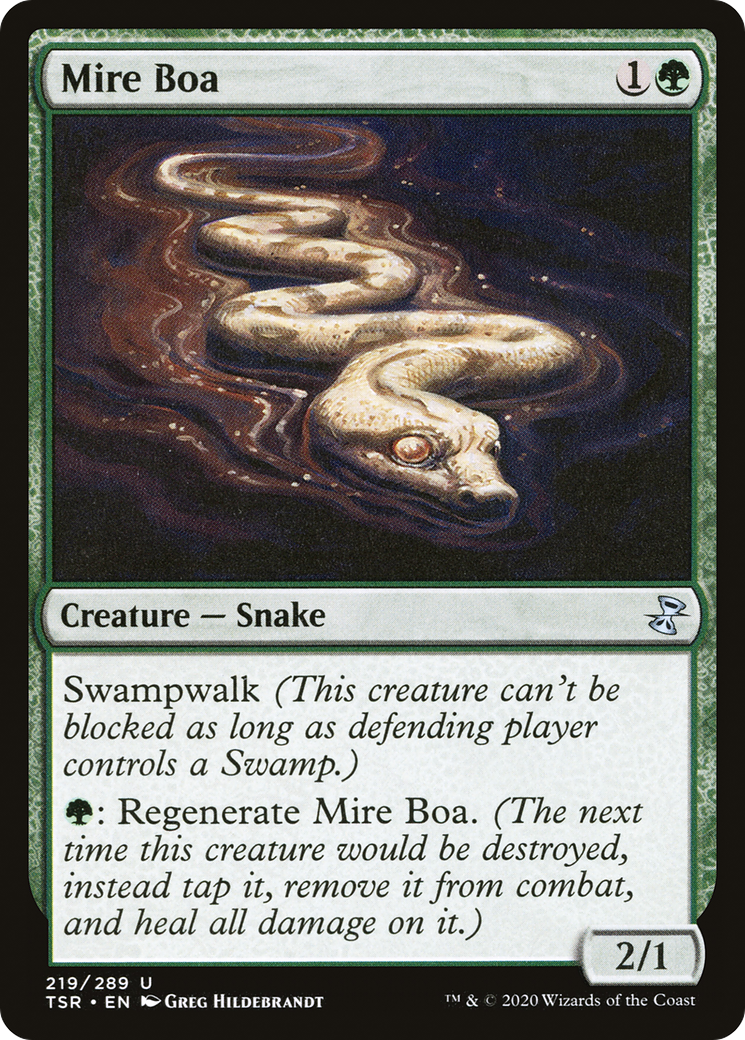 Mire Boa (TSR-219) - Time Spiral Remastered - Premium MTG Single from Wizards of the Coast - Just $0.08! Shop now at Game Crave Tournament Store