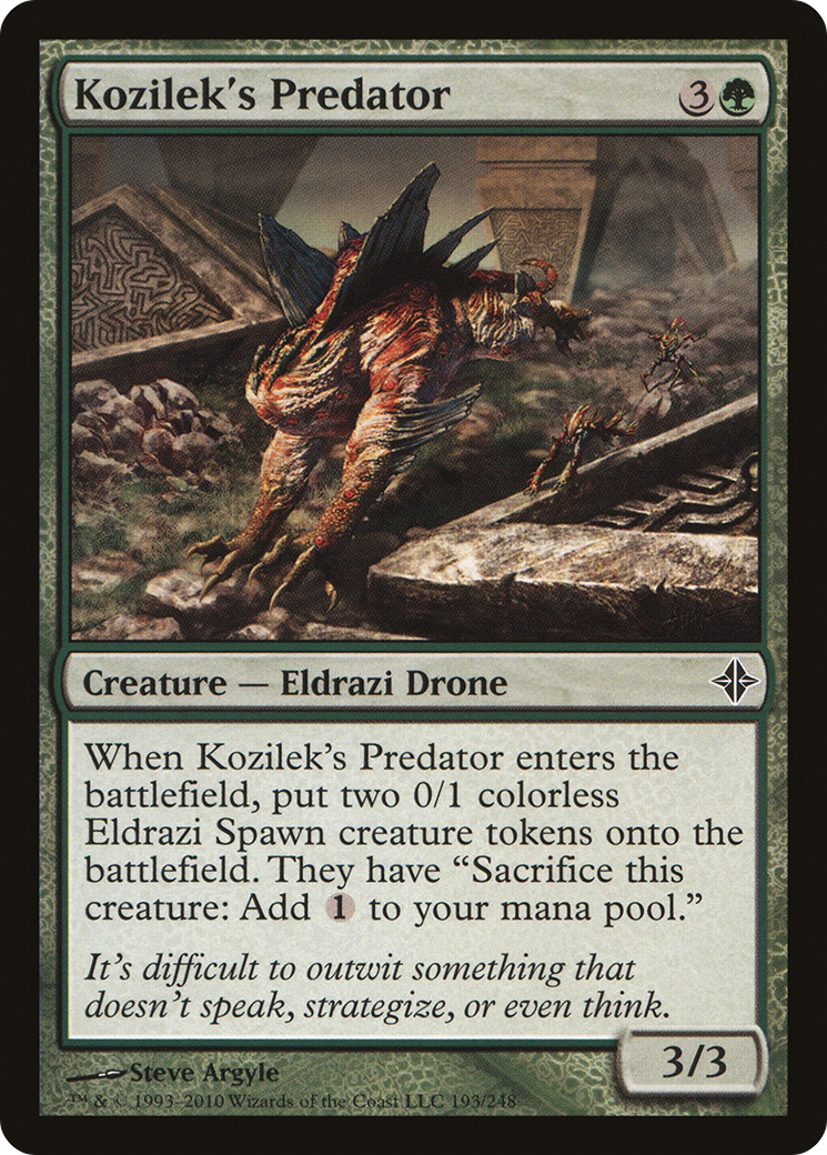Kozilek's Predator (ROE-193) - Rise of the Eldrazi Foil - Premium MTG Single from Wizards of the Coast - Just $0.29! Shop now at Game Crave Tournament Store