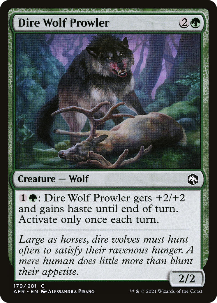 Dire Wolf Prowler (AFR-179) - Adventures in the Forgotten Realms - Premium MTG Single from Wizards of the Coast - Just $0.08! Shop now at Game Crave Tournament Store