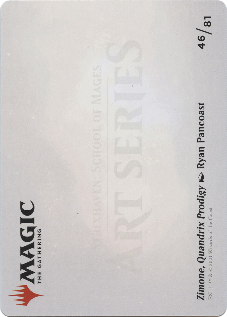 Zimone, Quandrix Prodigy // Zimone, Quandrix Prodigy (ASTX-046) - Strixhaven Art Series (Borderless) - Premium MTG Single from Wizards of the Coast - Just $0! Shop now at Game Crave Tournament Store