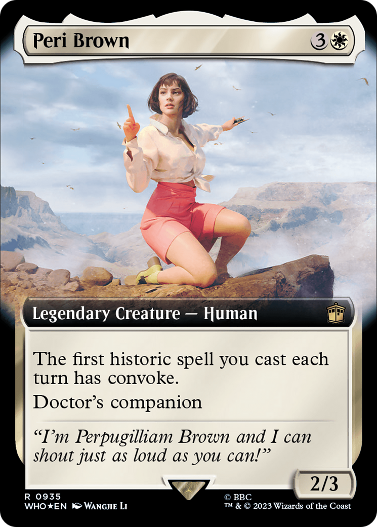 Peri Brown (WHO-935) - Doctor Who: (Extended Art) Foil - Premium MTG Single from Wizards of the Coast - Just $0.37! Shop now at Game Crave Tournament Store