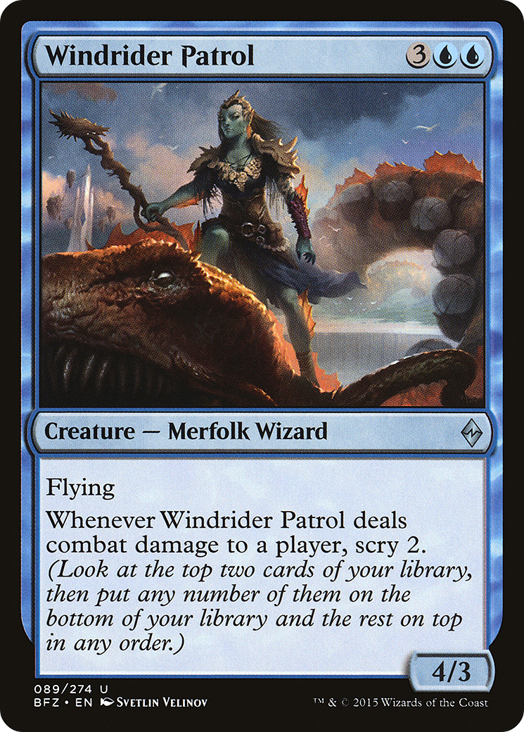Windrider Patrol (BFZ-089) - Battle for Zendikar - Premium MTG Single from Wizards of the Coast - Just $0.08! Shop now at Game Crave Tournament Store