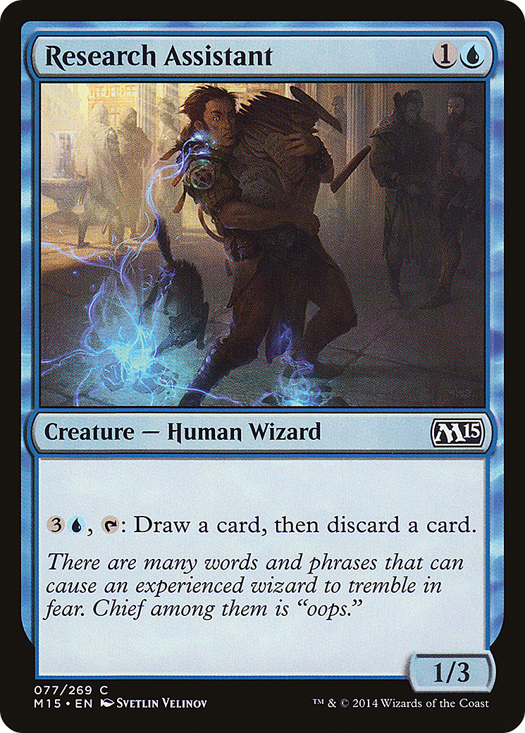 Research Assistant (M15-077) - Magic 2015 - Premium MTG Single from Wizards of the Coast - Just $0.08! Shop now at Game Crave Tournament Store