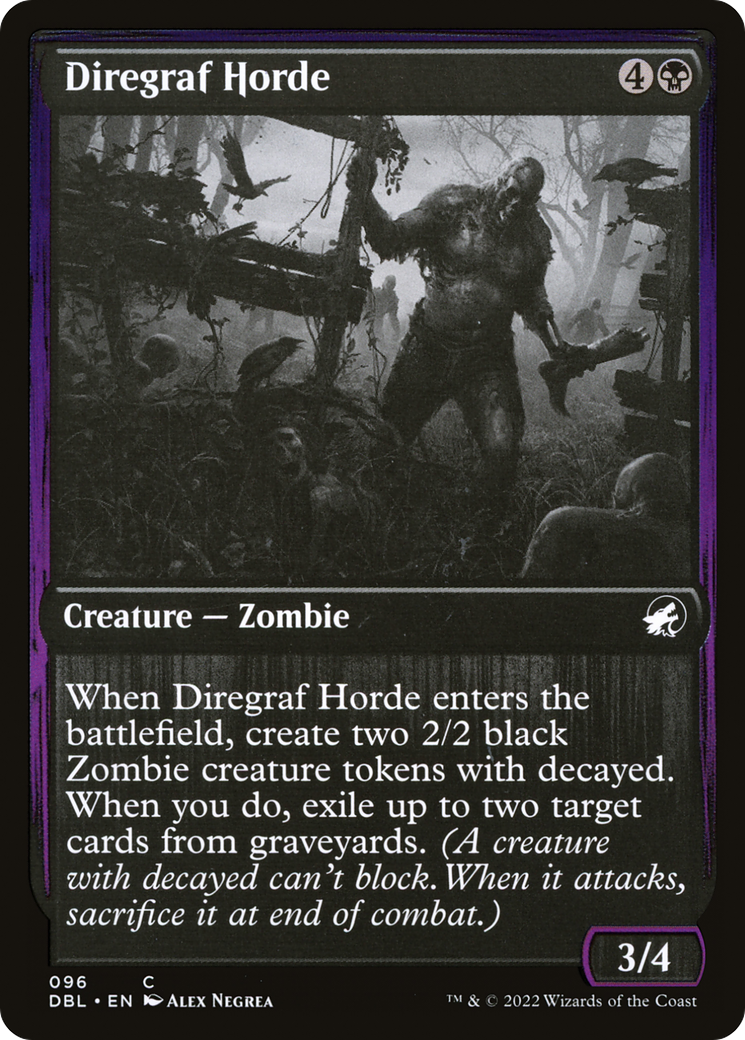 Diregraf Horde (DBL-096) - Innistrad: Double Feature Foil - Premium MTG Single from Wizards of the Coast - Just $0.15! Shop now at Game Crave Tournament Store