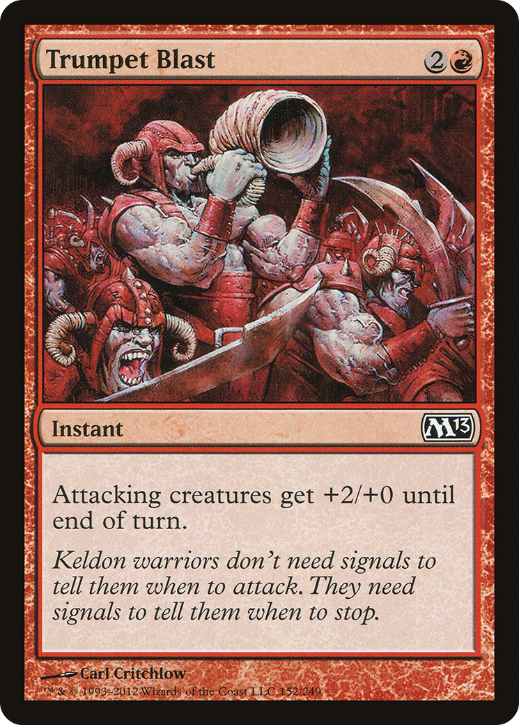 Trumpet Blast (M13-152) - Magic 2013 - Premium MTG Single from Wizards of the Coast - Just $0.08! Shop now at Game Crave Tournament Store