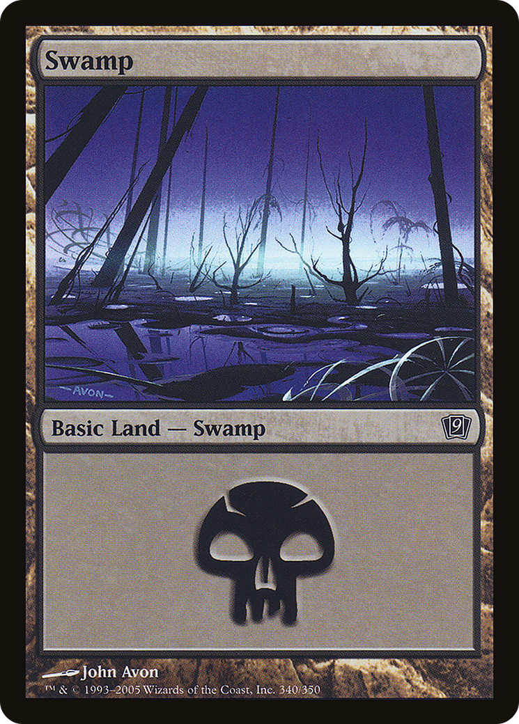 Swamp (9ED-340★) - Ninth Edition Foil - Premium MTG Single from Wizards of the Coast - Just $0.42! Shop now at Game Crave Tournament Store