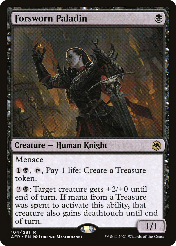 Forsworn Paladin (AFR-104) - Adventures in the Forgotten Realms - Premium MTG Single from Wizards of the Coast - Just $0.08! Shop now at Game Crave Tournament Store