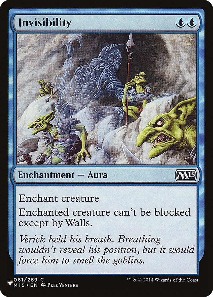 Invisibility (PLIST-460) - The List - Premium MTG Single from Wizards of the Coast - Just $0.08! Shop now at Game Crave Tournament Store