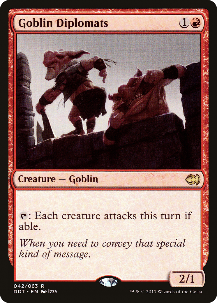 Goblin Diplomats (DDT-042) - Duel Decks: Merfolk vs. Goblins - Premium MTG Single from Wizards of the Coast - Just $0.11! Shop now at Game Crave Tournament Store