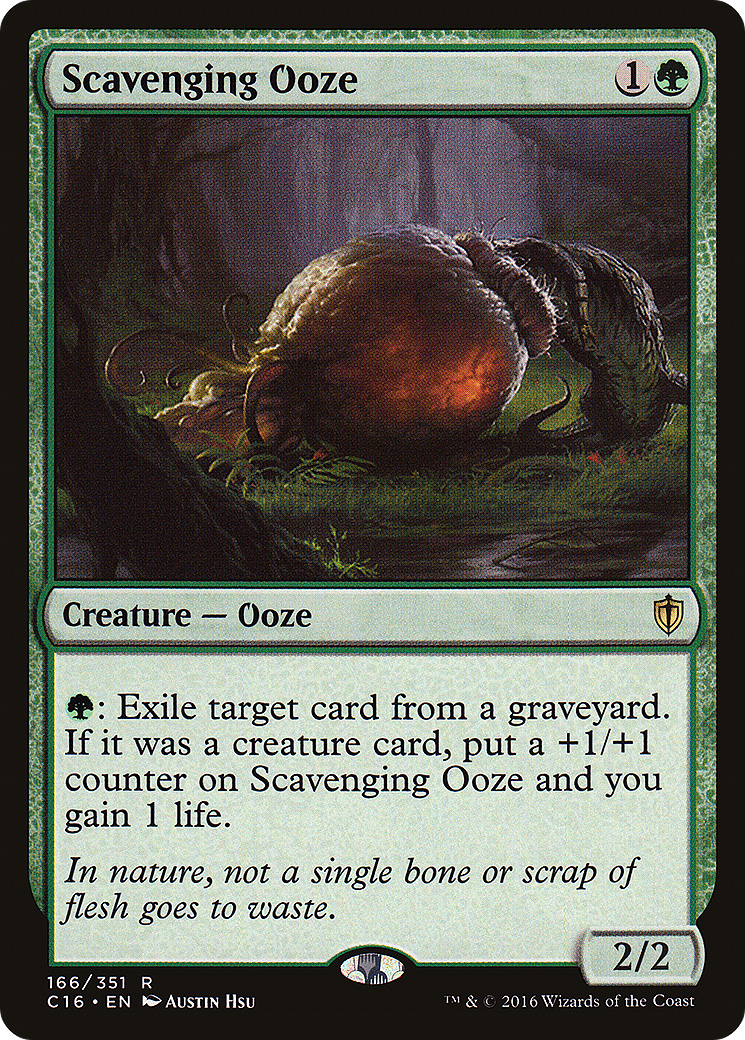 Scavenging Ooze (C16-166) - Commander 2016 - Premium MTG Single from Wizards of the Coast - Just $0.08! Shop now at Game Crave Tournament Store