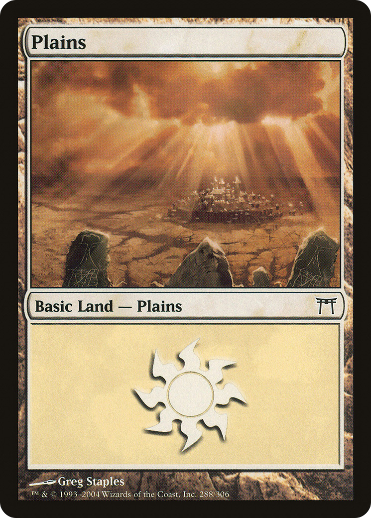 Plains (CHK-288) - Champions of Kamigawa Foil - Premium MTG Single from Wizards of the Coast - Just $0.20! Shop now at Game Crave Tournament Store