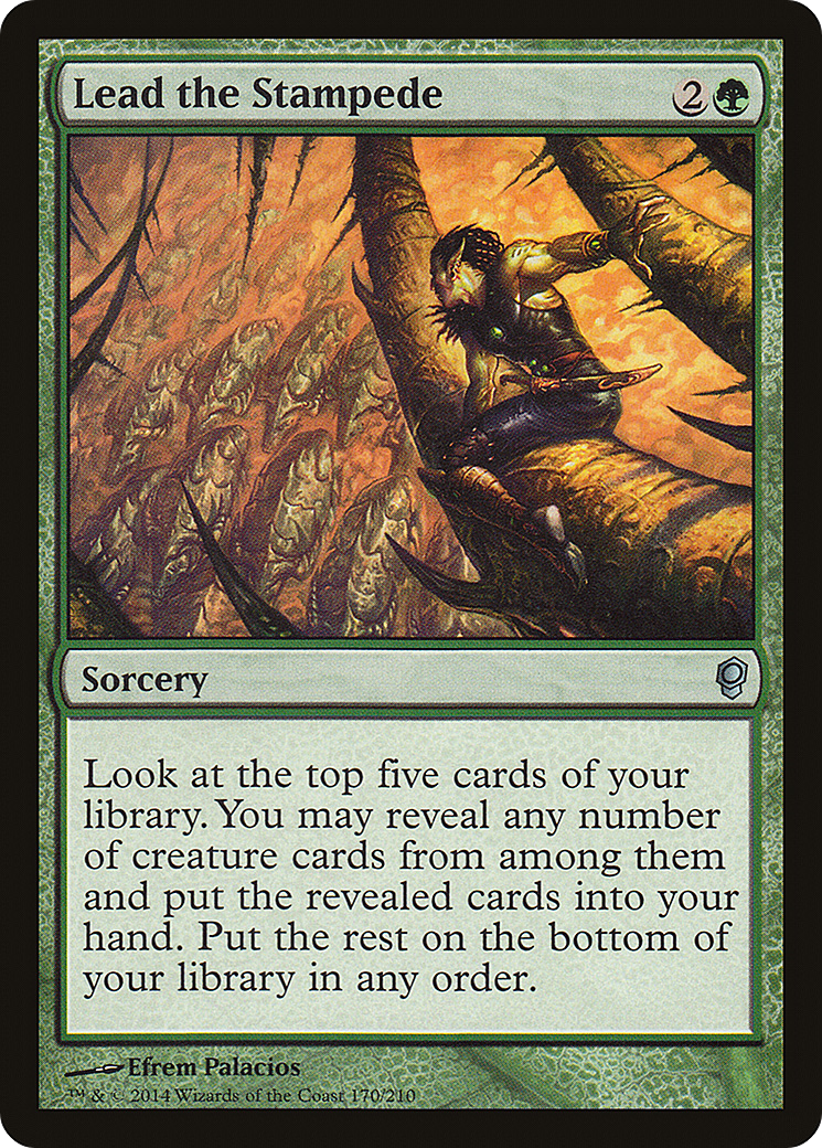 Lead the Stampede (CNS-170) - Conspiracy - Premium MTG Single from Wizards of the Coast - Just $0.08! Shop now at Game Crave Tournament Store
