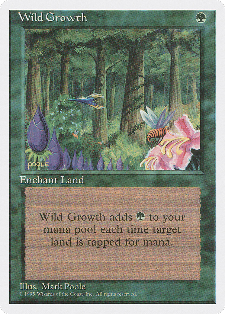 Wild Growth (4ED-289) - Fourth Edition - Premium MTG Single from Wizards of the Coast - Just $0.12! Shop now at Game Crave Tournament Store