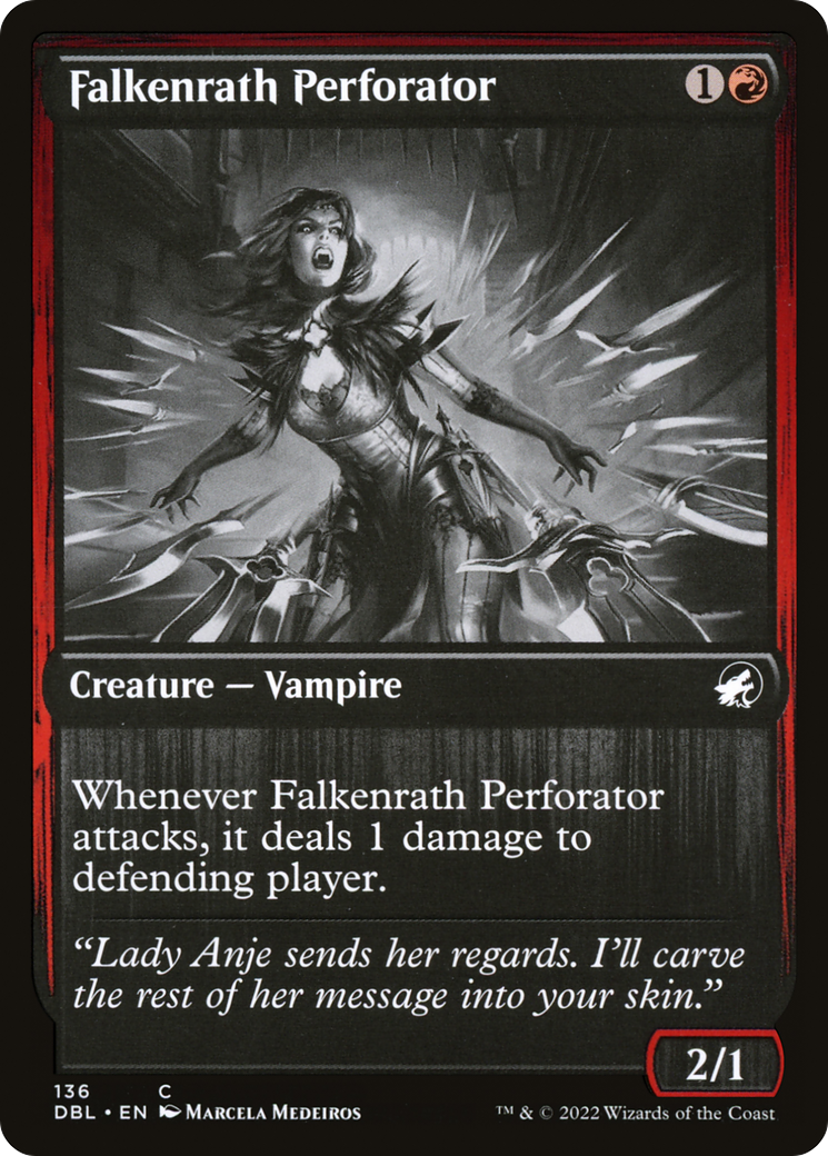 Falkenrath Perforator (DBL-136) - Innistrad: Double Feature - Premium MTG Single from Wizards of the Coast - Just $0.08! Shop now at Game Crave Tournament Store