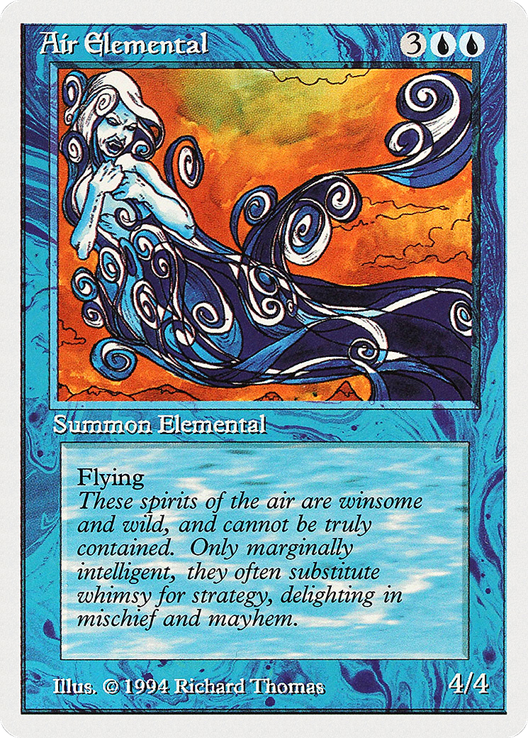 Air Elemental (SUM-047) - Summer Magic / Edgar - Premium MTG Single from Wizards of the Coast - Just $0! Shop now at Game Crave Tournament Store
