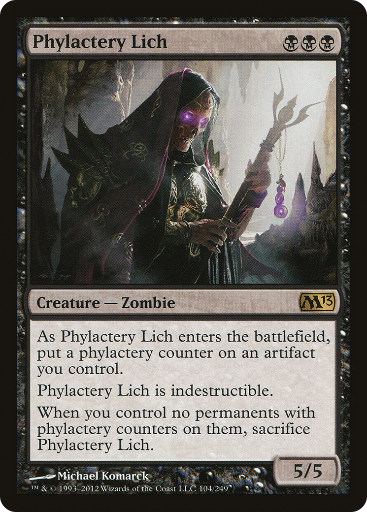 Phylactery Lich (M13-104) - Magic 2013 Foil - Premium MTG Single from Wizards of the Coast - Just $0.17! Shop now at Game Crave Tournament Store