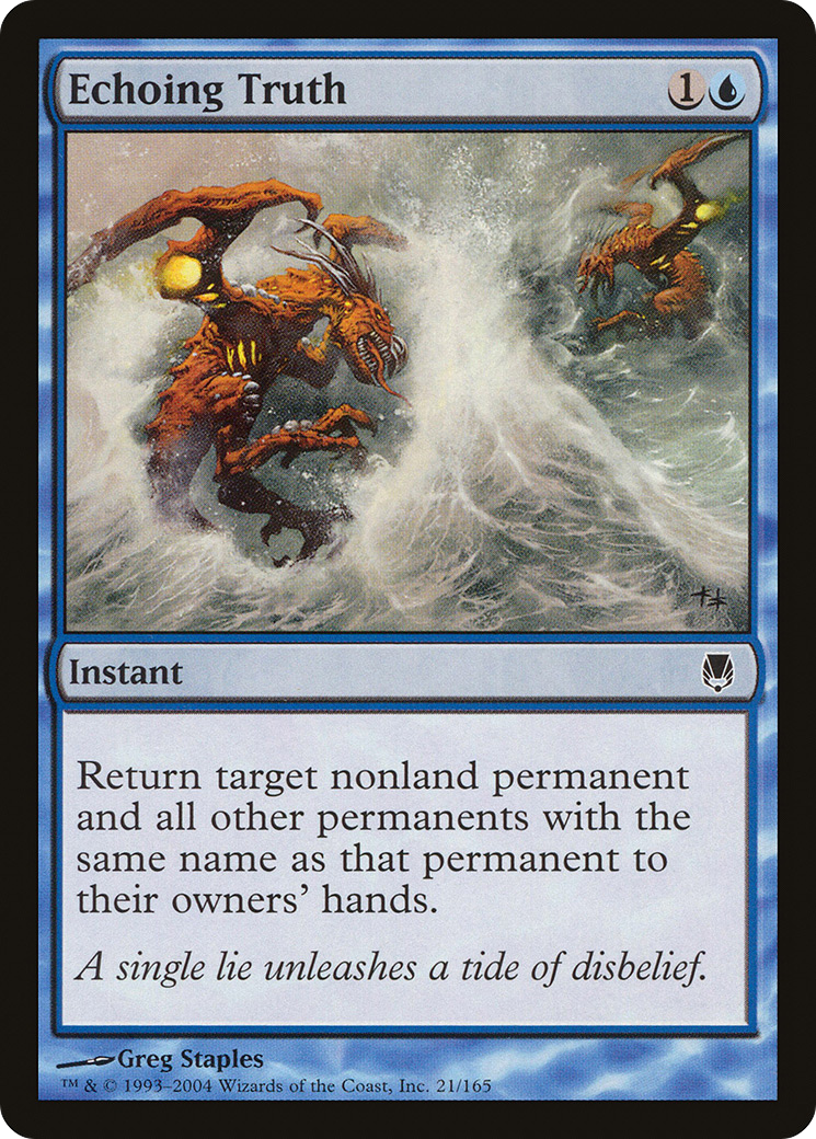Echoing Truth (DST-021) - Darksteel - Premium MTG Single from Wizards of the Coast - Just $0.08! Shop now at Game Crave Tournament Store