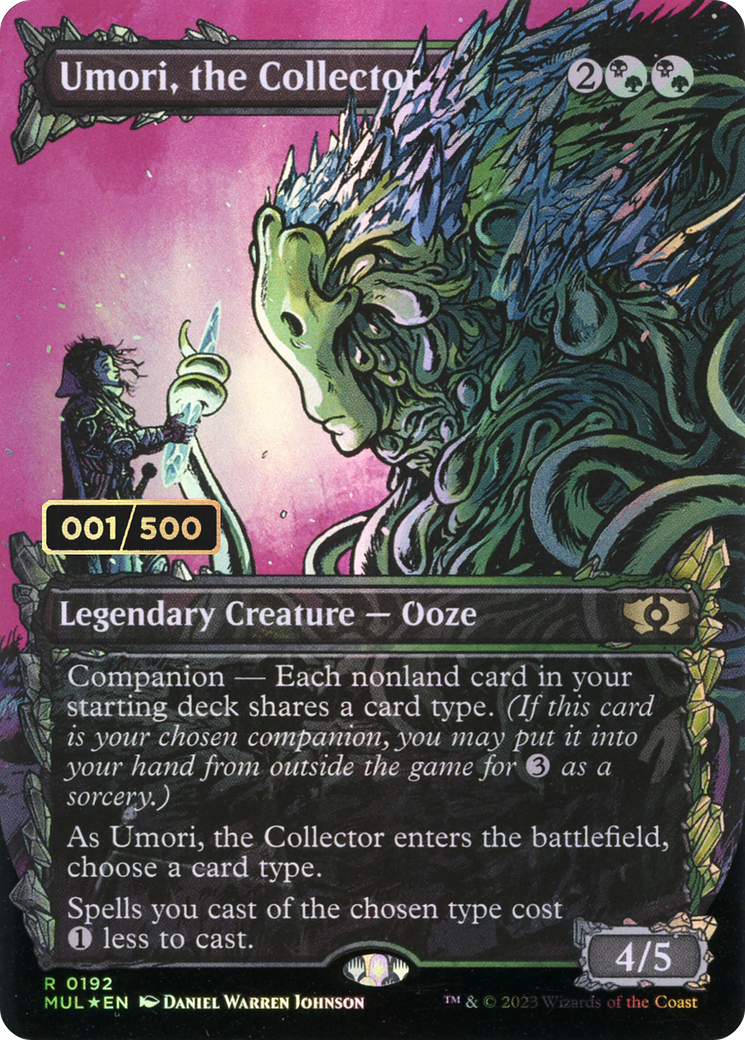 Umori, the Collector (MUL-192Z) - Multiverse Legends: (Showcase) (Borderless) Foil - Premium MTG Single from Wizards of the Coast - Just $37.73! Shop now at Game Crave Tournament Store