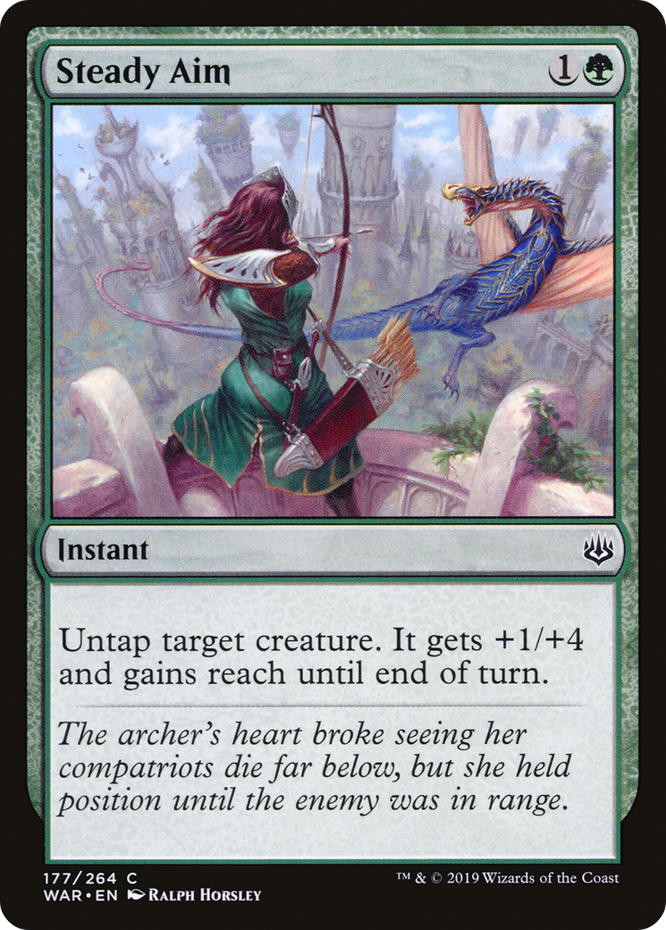 Steady Aim (WAR-177) - War of the Spark - Premium MTG Single from Wizards of the Coast - Just $0.08! Shop now at Game Crave Tournament Store