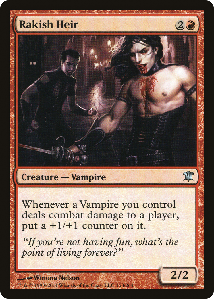 Rakish Heir (ISD-158) - Innistrad - Premium MTG Single from Wizards of the Coast - Just $0.08! Shop now at Game Crave Tournament Store