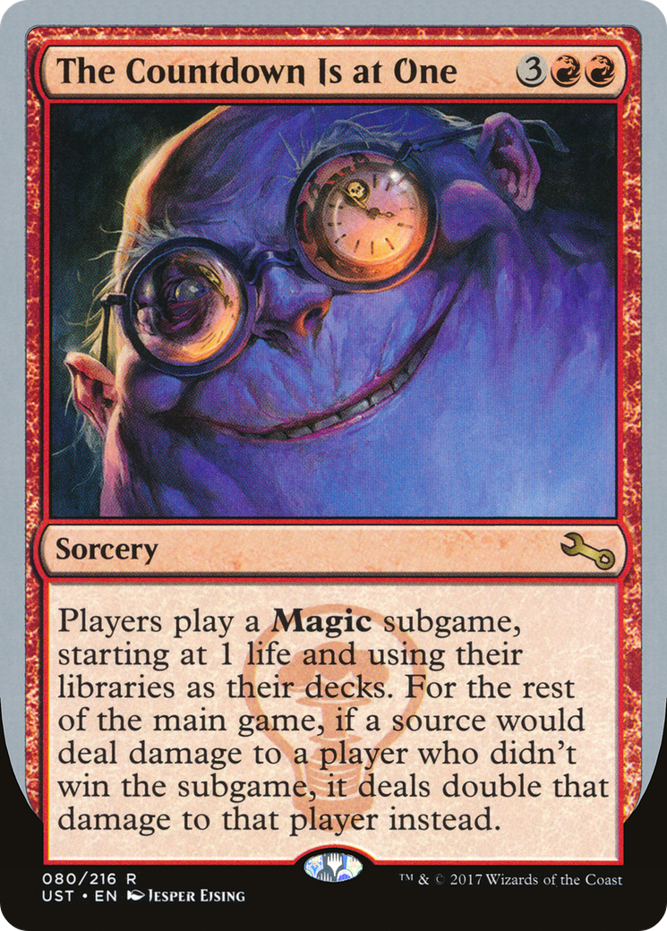 The Countdown Is at One (UST-080) - Unstable Foil - Premium MTG Single from Wizards of the Coast - Just $0.08! Shop now at Game Crave Tournament Store