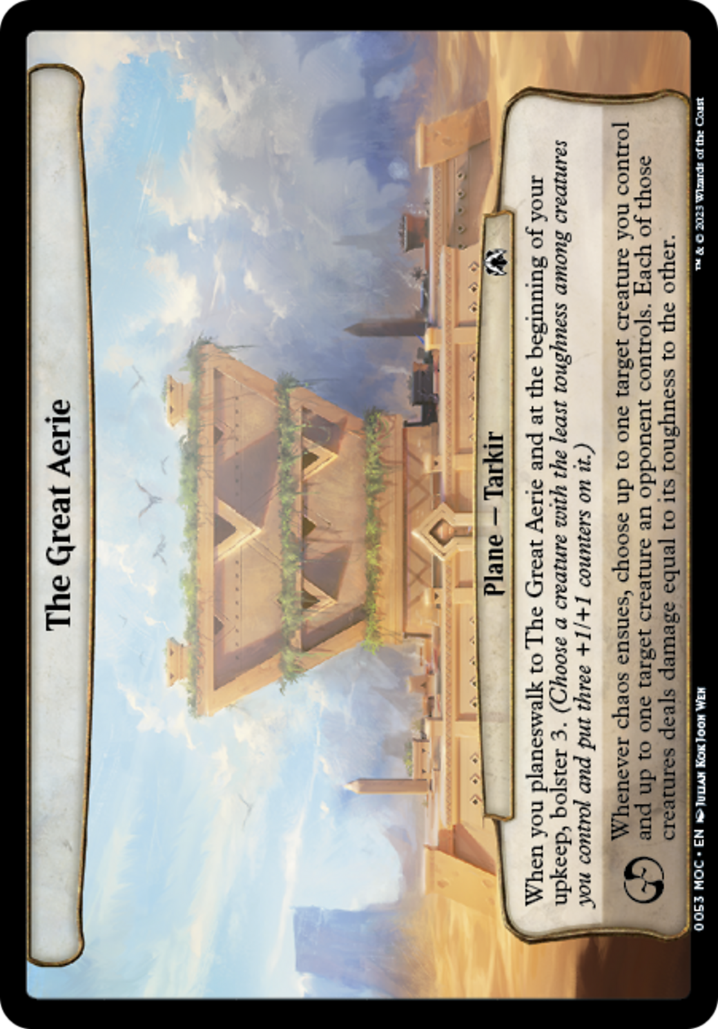 The Great Aerie (MOC-053) - March of the Machine Commander - Premium MTG Single from Wizards of the Coast - Just $0.16! Shop now at Game Crave Tournament Store