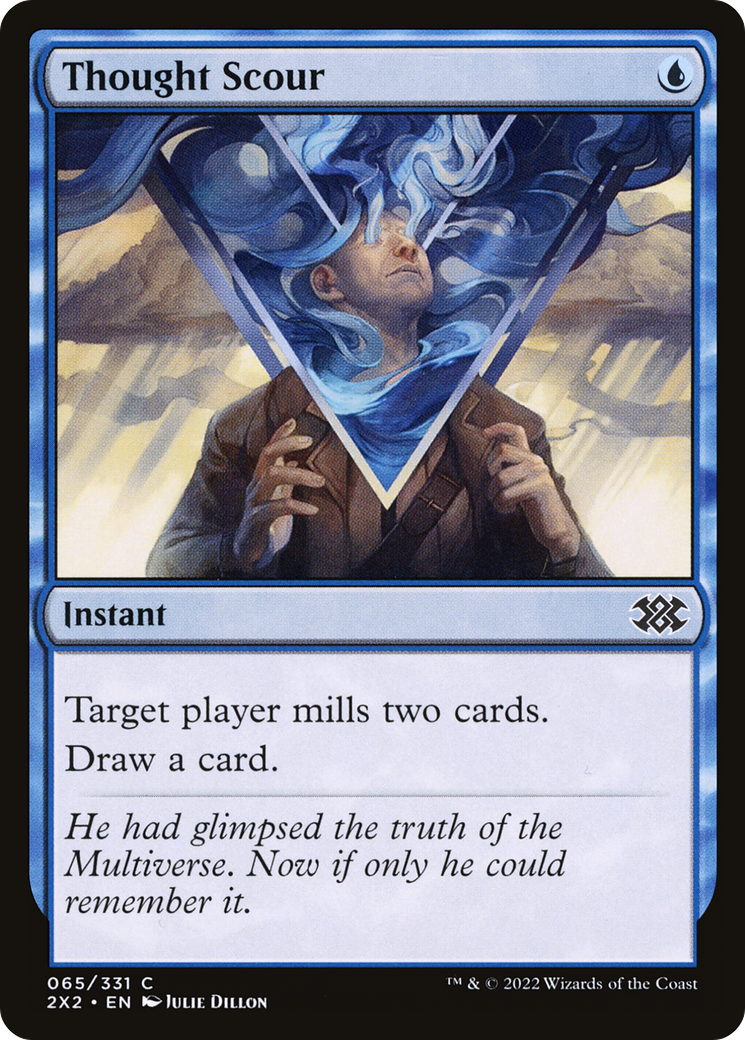 Thought Scour (2X2-065) - Double Masters 2022 Foil - Premium MTG Single from Wizards of the Coast - Just $0.14! Shop now at Game Crave Tournament Store