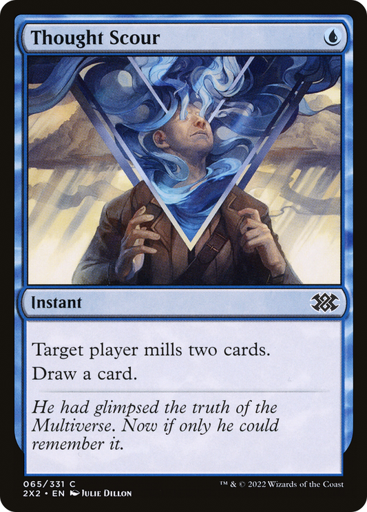 Thought Scour (2X2-065) - Double Masters 2022 Foil - Premium MTG Single from Wizards of the Coast - Just $0.14! Shop now at Game Crave Tournament Store
