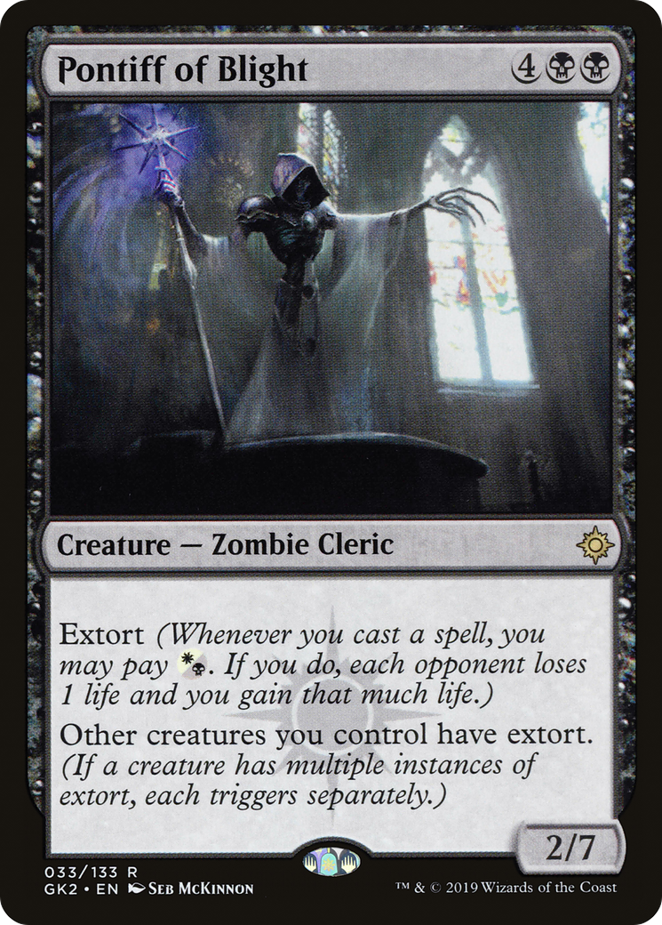 Pontiff of Blight (GK2-033) - RNA Guild Kit - Premium MTG Single from Wizards of the Coast - Just $0.08! Shop now at Game Crave Tournament Store