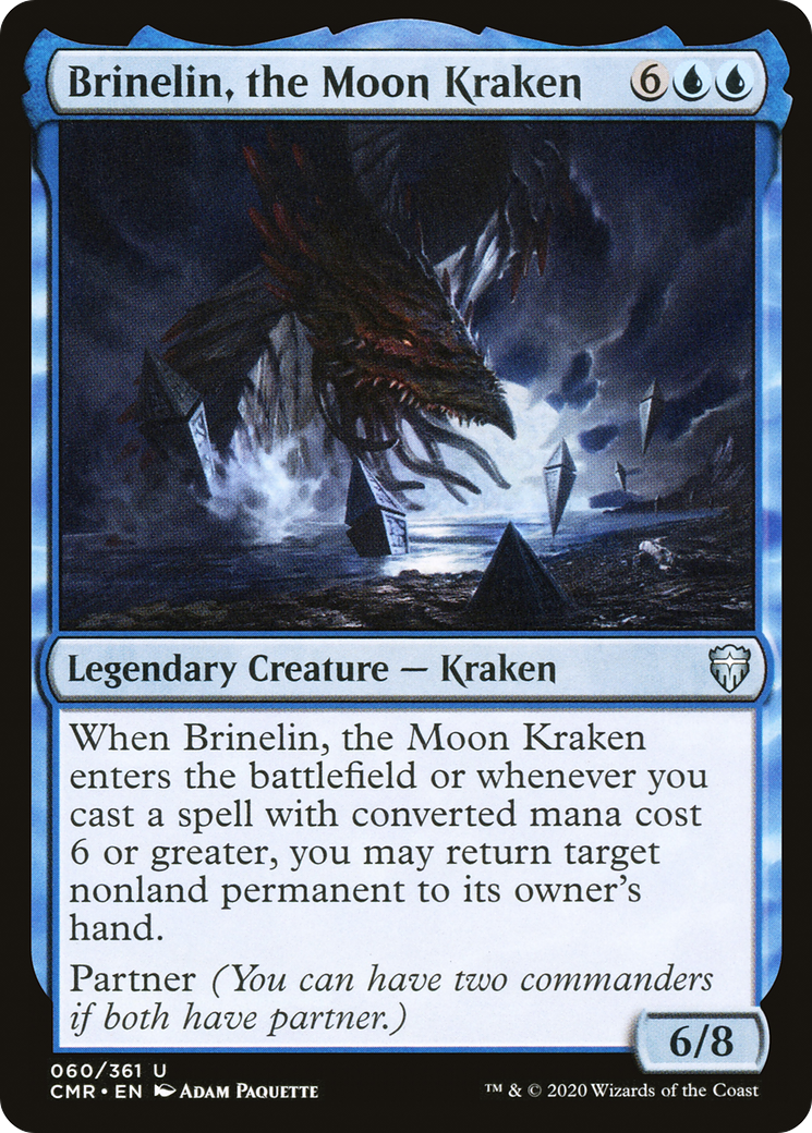 Brinelin, the Moon Kraken (CMR-060) - Commander Legends Foil - Premium MTG Single from Wizards of the Coast - Just $0.25! Shop now at Game Crave Tournament Store