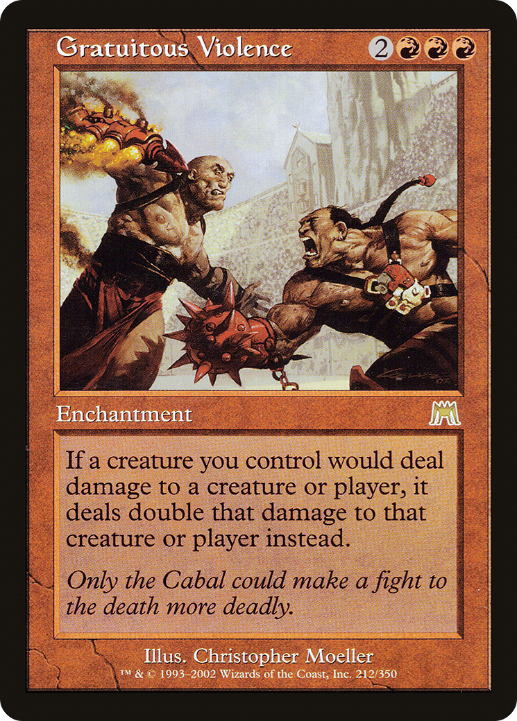 Gratuitous Violence (ONS-212) - Onslaught - Premium MTG Single from Wizards of the Coast - Just $3.88! Shop now at Game Crave Tournament Store