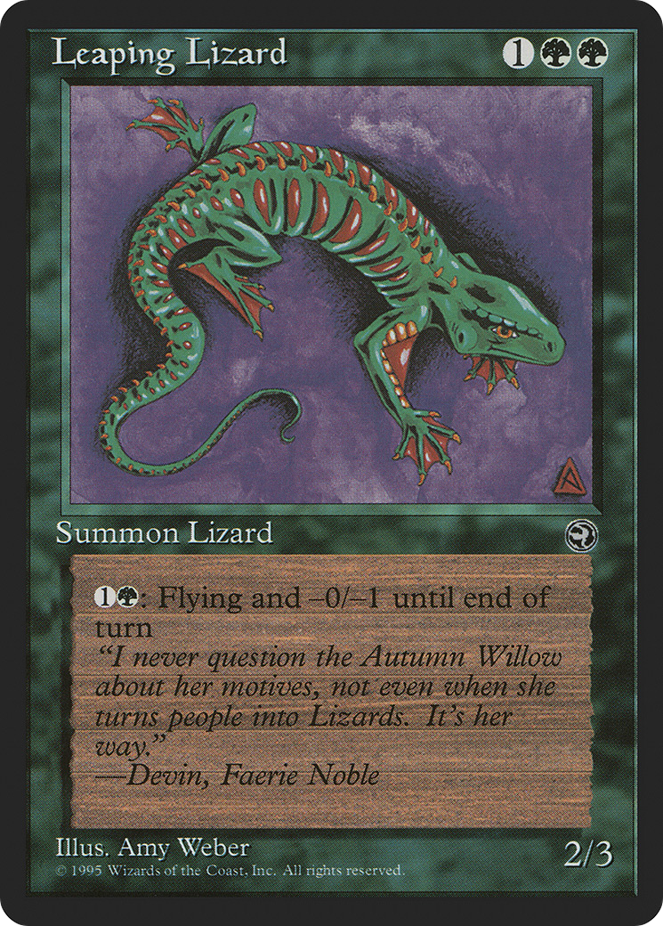 Leaping Lizard (HML-090) - Homelands - Premium MTG Single from Wizards of the Coast - Just $0.25! Shop now at Game Crave Tournament Store