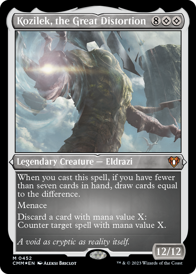 Kozilek, the Great Distortion (CMM-452) - Commander Masters Etched Foil - Premium MTG Single from Wizards of the Coast - Just $1.59! Shop now at Game Crave Tournament Store
