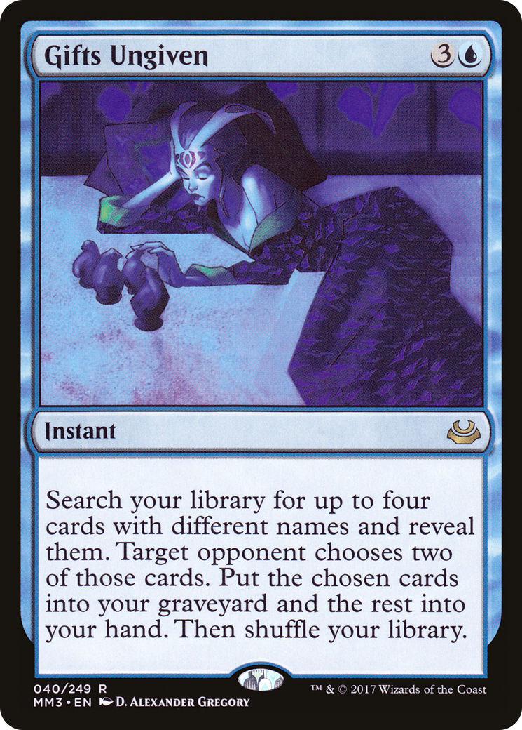 Gifts Ungiven (MM3-040) - Modern Masters 2017 Foil - Premium MTG Single from Wizards of the Coast - Just $29.76! Shop now at Game Crave Tournament Store