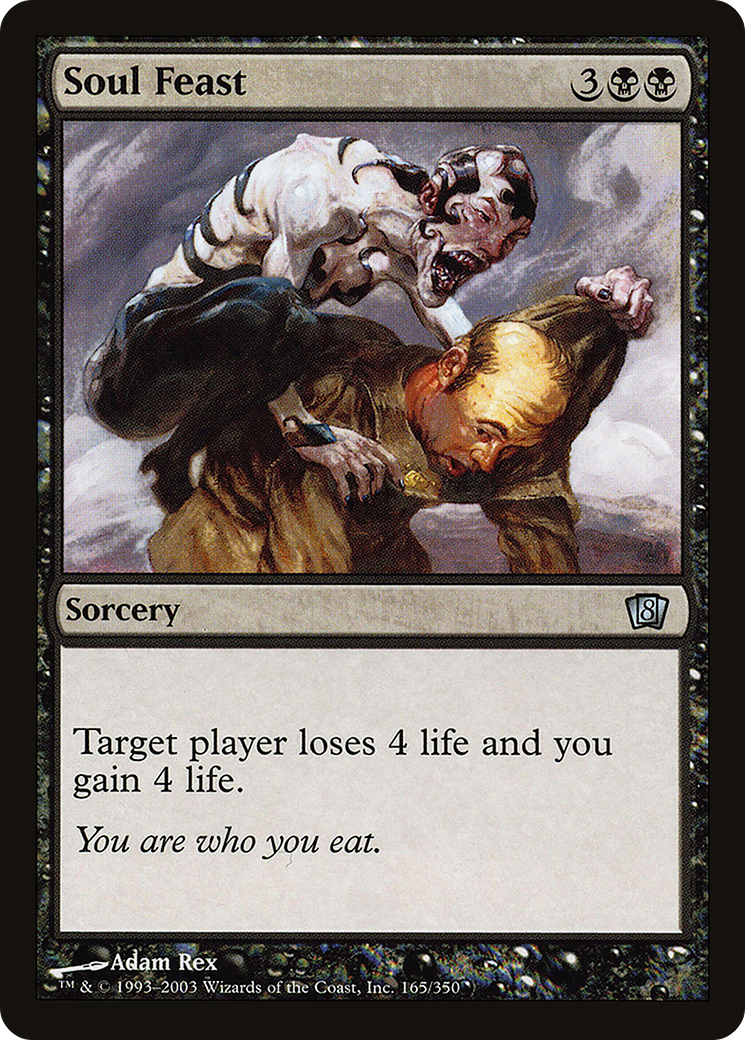 Soul Feast (8ED-165★) - Eighth Edition Foil - Premium MTG Single from Wizards of the Coast - Just $0.11! Shop now at Game Crave Tournament Store