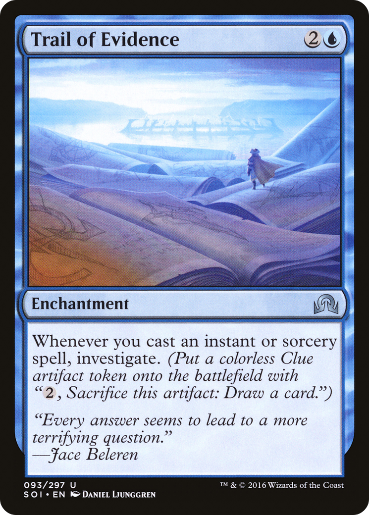 Trail of Evidence (SOI-093) - Shadows over Innistrad - Premium MTG Single from Wizards of the Coast - Just $0.08! Shop now at Game Crave Tournament Store