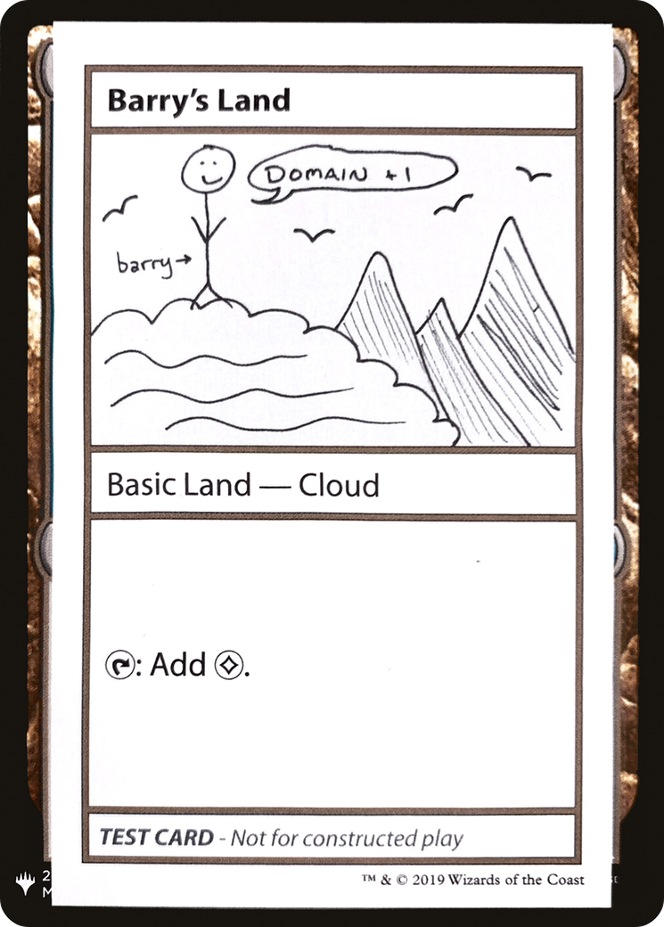 Barry's Land (CMB1-113) - Mystery Booster Playtest Cards 2019 - Premium MTG Single from Wizards of the Coast - Just $0.36! Shop now at Game Crave Tournament Store