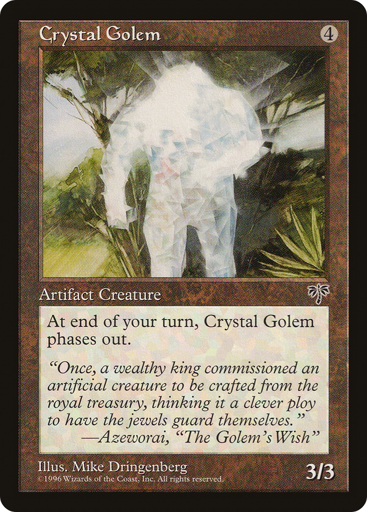 Crystal Golem (MIR-298) - Mirage - Premium MTG Single from Wizards of the Coast - Just $0.08! Shop now at Game Crave Tournament Store