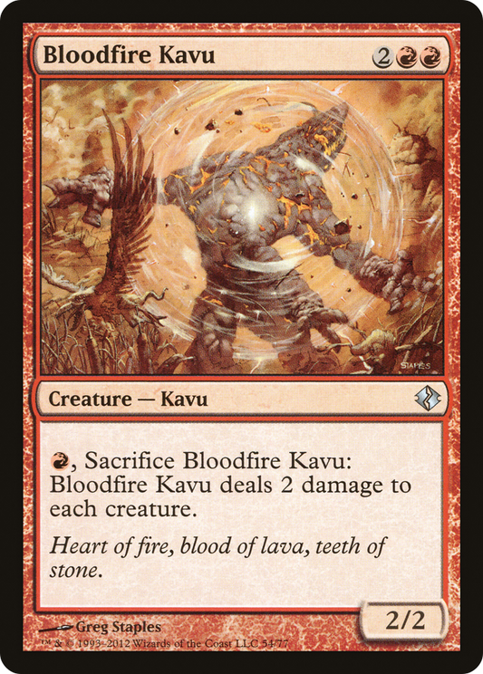 Bloodfire Kavu (DDI-054) - Duel Decks: Venser vs. Koth - Premium MTG Single from Wizards of the Coast - Just $0.08! Shop now at Game Crave Tournament Store
