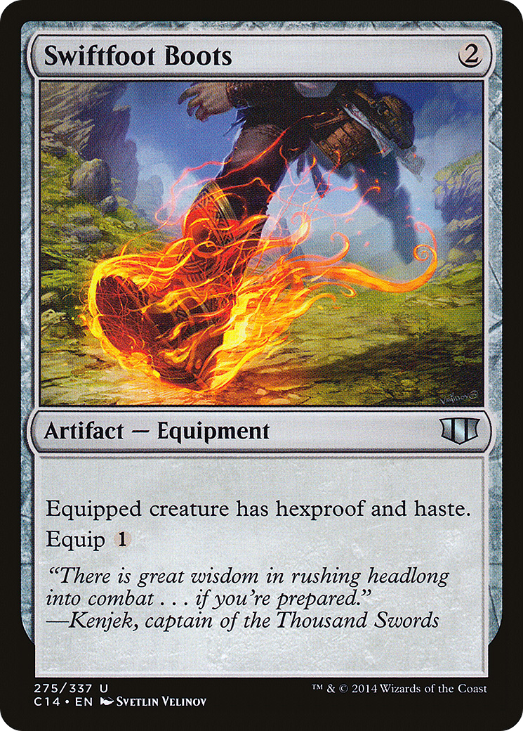 Swiftfoot Boots (C14-275) - Commander 2014 - Premium MTG Single from Wizards of the Coast - Just $1.47! Shop now at Game Crave Tournament Store