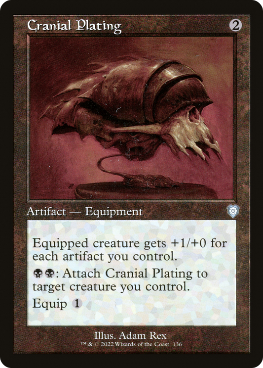 Cranial Plating (BRC-136) - The Brothers' War Commander - Premium MTG Single from Wizards of the Coast - Just $0.10! Shop now at Game Crave Tournament Store