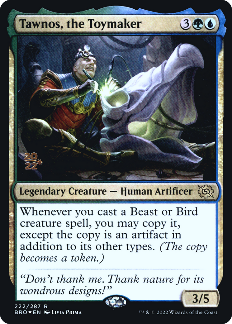 Tawnos, the Toymaker (PBRO-222S) - The Brothers' War Promos Foil - Premium MTG Single from Wizards of the Coast - Just $0.14! Shop now at Game Crave Tournament Store