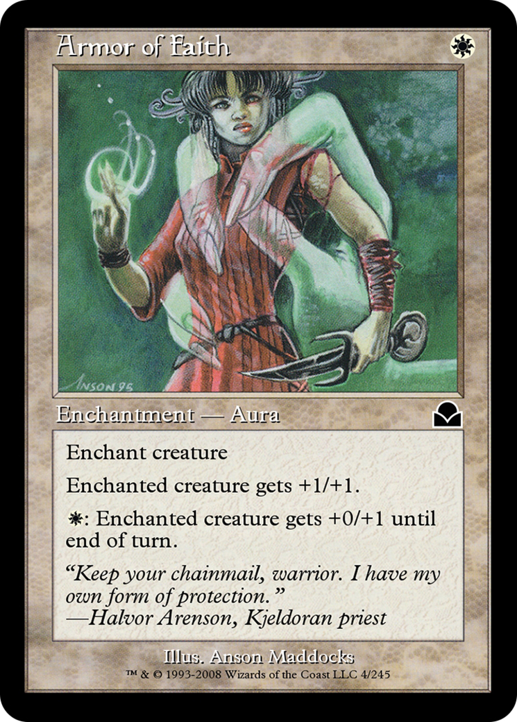 Armor of Faith (ME2-004) - Masters Edition II - Premium MTG Single from Wizards of the Coast - Just $0! Shop now at Game Crave Tournament Store