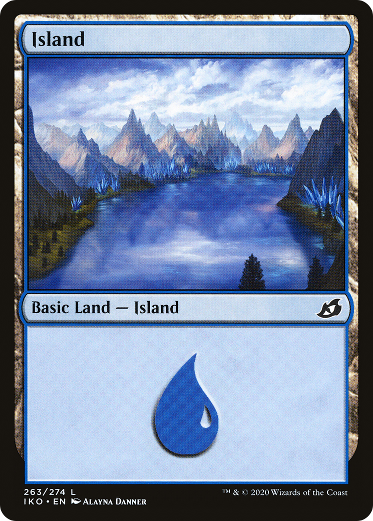 Island (IKO-263) - Ikoria: Lair of Behemoths Foil - Premium MTG Single from Wizards of the Coast - Just $0.08! Shop now at Game Crave Tournament Store