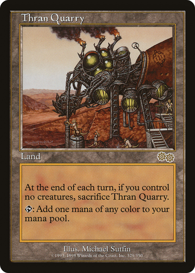 Thran Quarry (USG-329) - Urza's Saga - Premium MTG Single from Wizards of the Coast - Just $1.19! Shop now at Game Crave Tournament Store