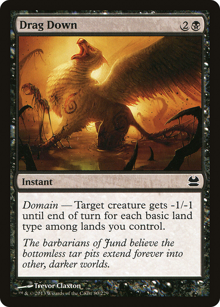 Drag Down (MMA-080) - Modern Masters Foil - Premium MTG Single from Wizards of the Coast - Just $0.08! Shop now at Game Crave Tournament Store