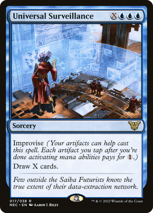 Universal Surveillance (NEC-017) - Neon Dynasty Commander - Premium MTG Single from Wizards of the Coast - Just $0.08! Shop now at Game Crave Tournament Store